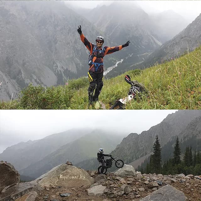 Ледниковый ландшафт выше 4000м на маршруте за БАО к Левому Талгару