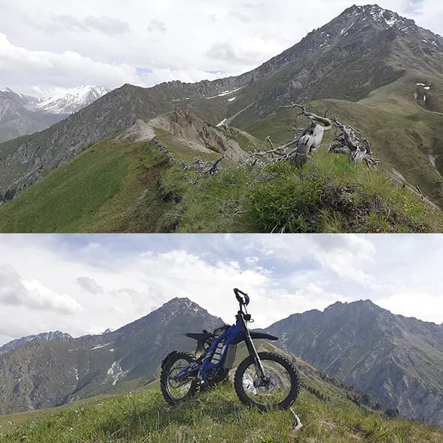 Открытый участок хребта, соединяющий смотровую Балкон с тропой Волчьей горы