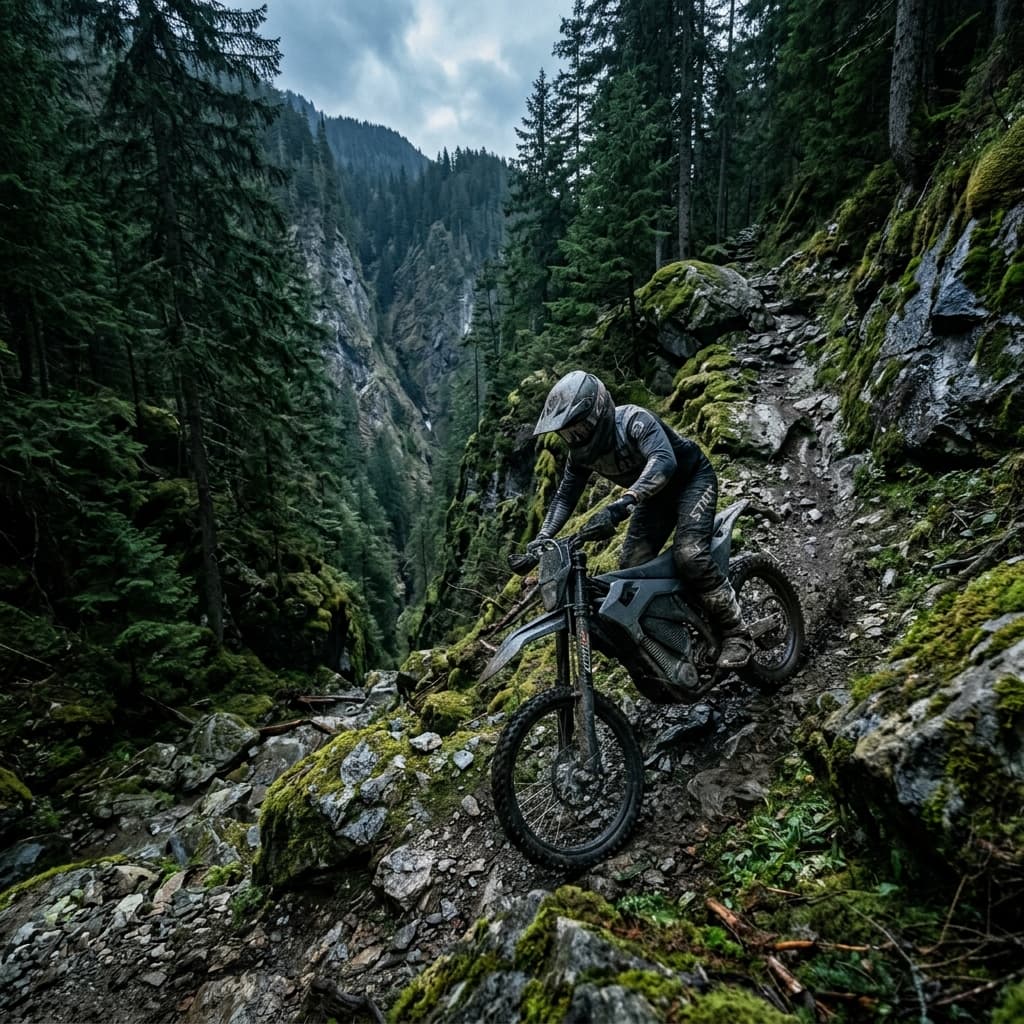 Терешкова — Спуск в Горельник — электро-эндуро тур, Gorelnik Descent