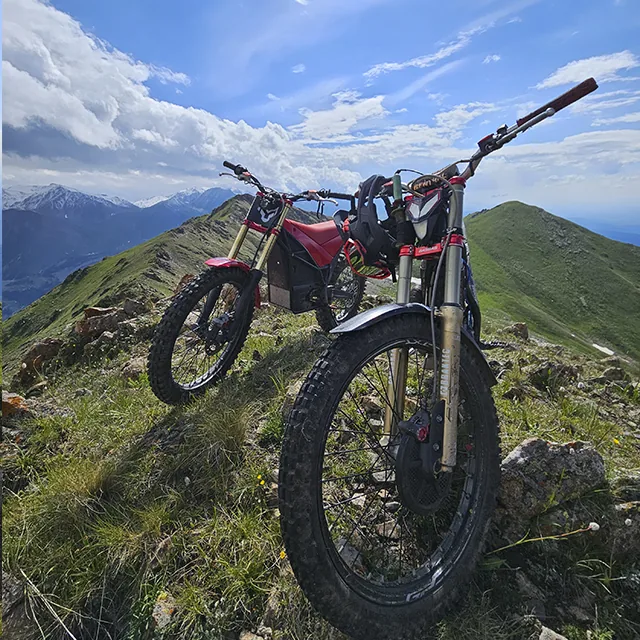 View down to Big Almaty Lake from the slopes of Tereshkova Peak
